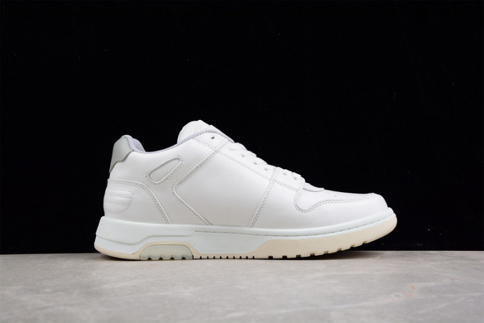 o-w out of office low-top leather sneakers